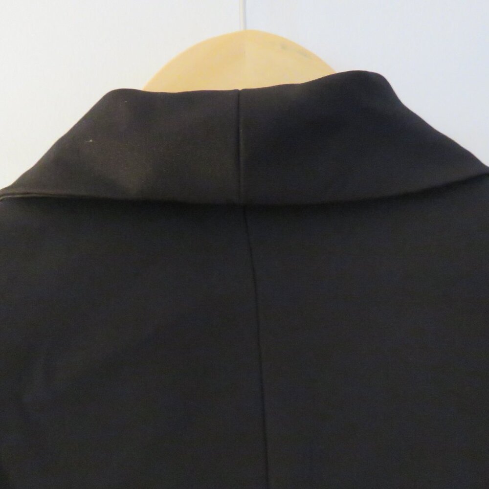 ZARA Double Breasted Long Blazer Jacket in Black Minimalist Blogger Fave Size S - Picture 11 of 14